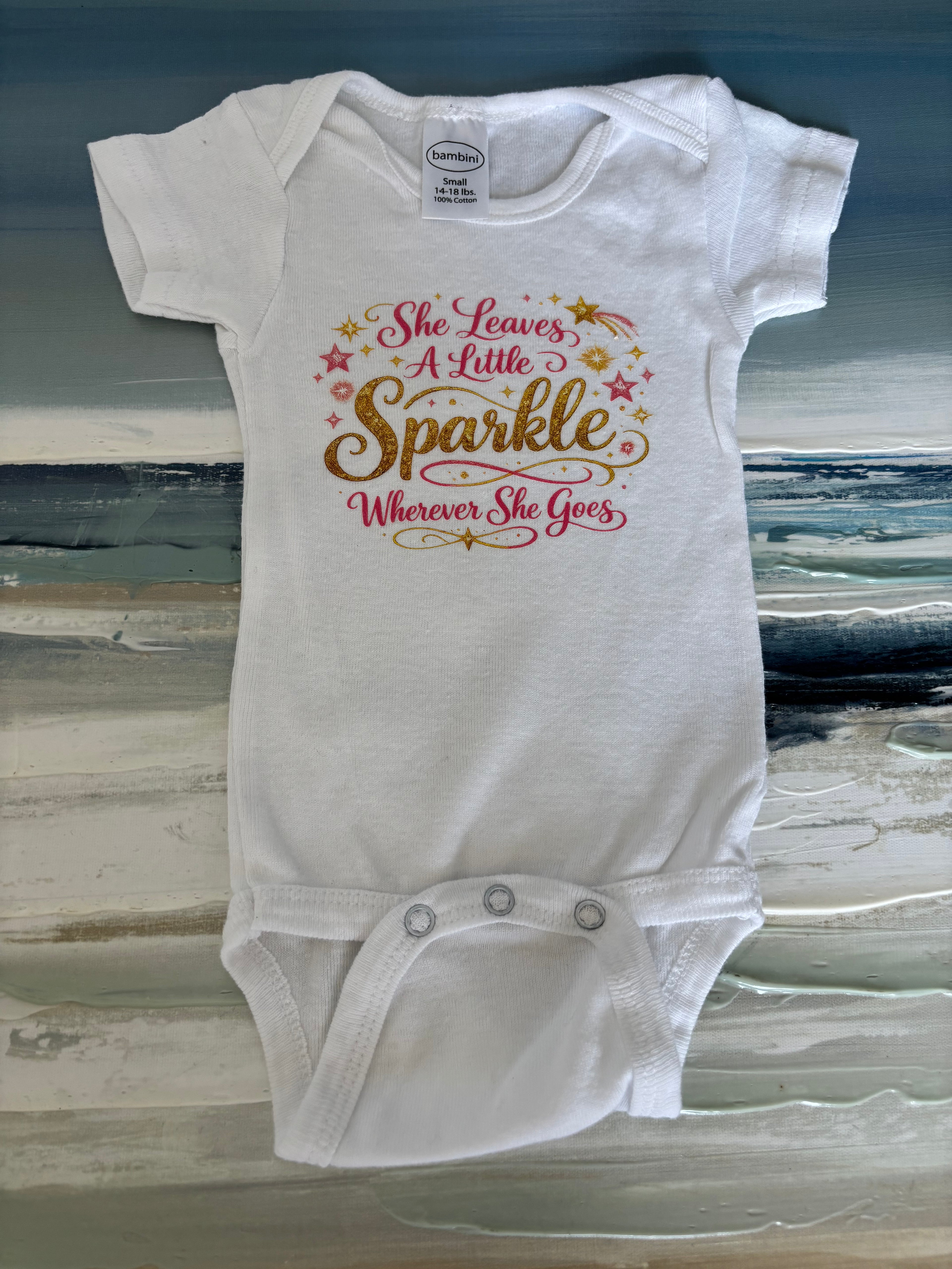 She Leaves Sparkle Infant Small (Size 14-18lbs)